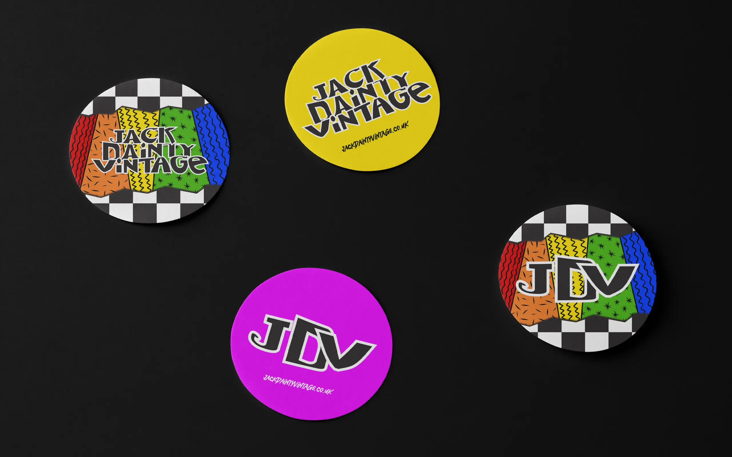 JackDaintyVintage logo stickers