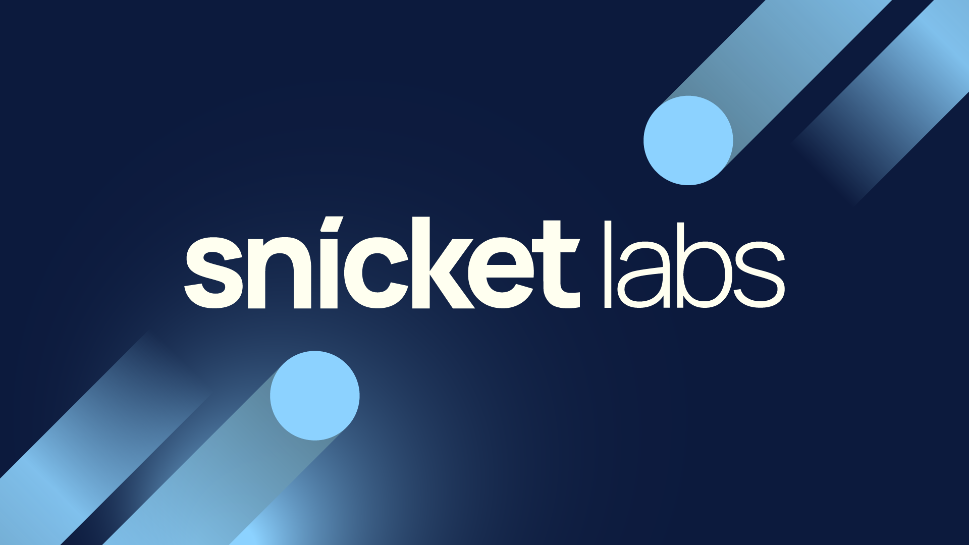 Snicket Labs brand identity by Myles James