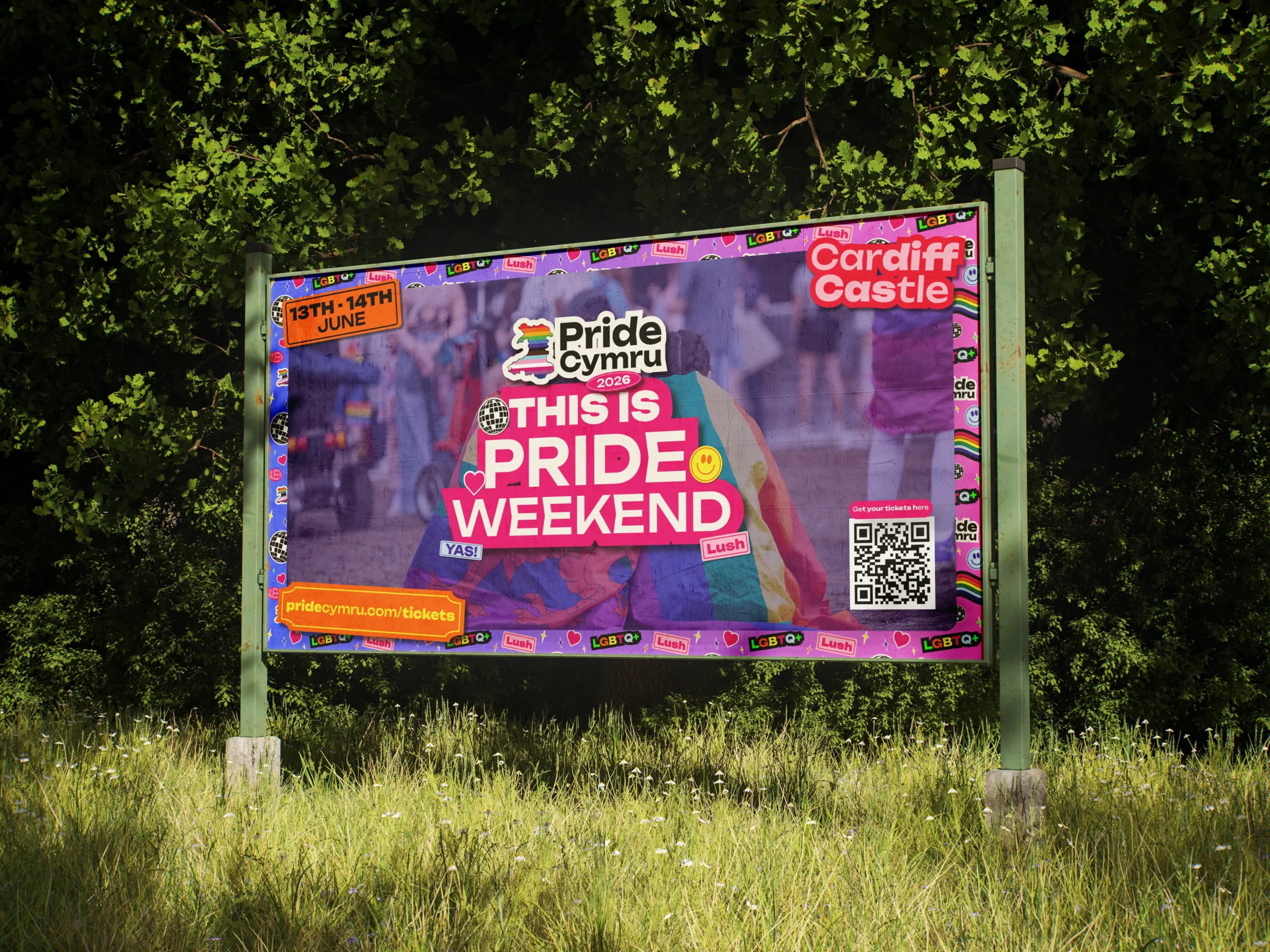 Pride Cymru Weekend Billboard